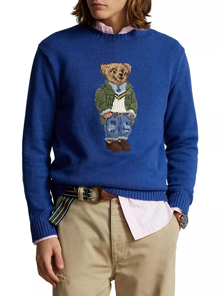 商品Ralph Lauren|Bear Cotton Crewneck Sweater,价格¥2089,第3张图片详细描述