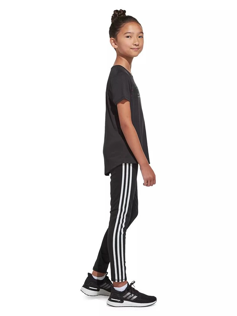 商品Adidas|Little Girl's & Girl's 3-Stripe Logo Leggings,价格¥158,第4张图片详细描述