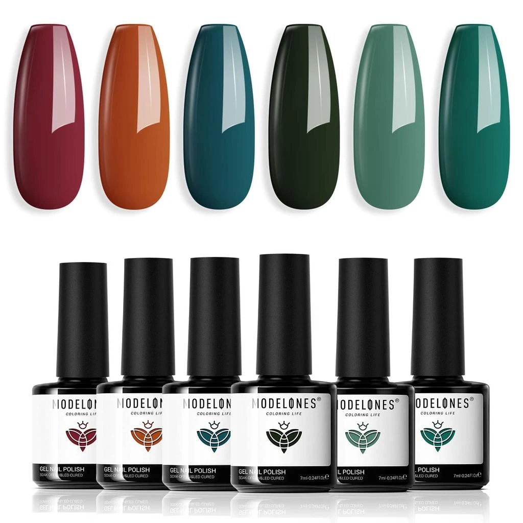 6 Shades Gel Nail Polish Set Collection 商品