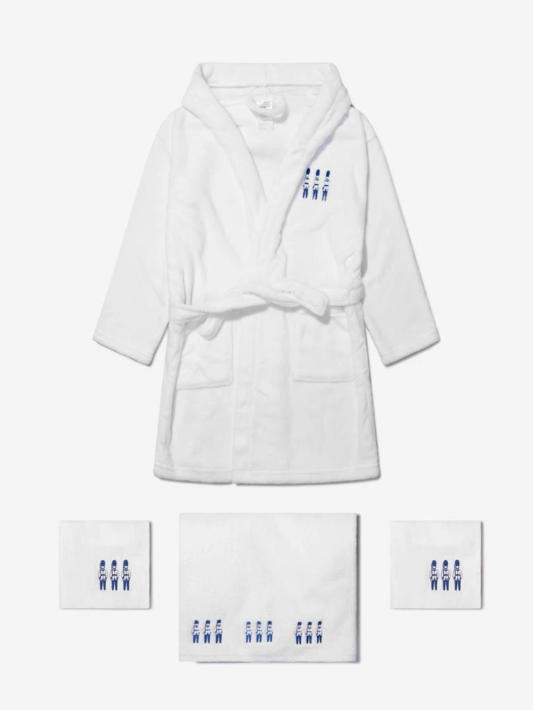 商品Cotton and Company|Cotton and Company Baby Boys Organic Cotton Guardsmen Muslin Bathrobe And Towel Set,价格¥814,第1张图片
