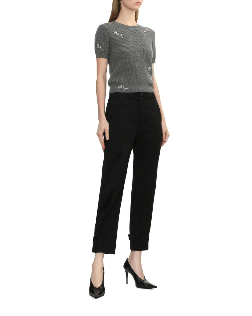 商品MARKGONG|Beaded short sleeve knit top,价格¥2083,第2张图片详细描述