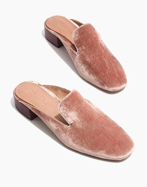 商品Madewell|The Willa Loafer Mule in Velvet,价格¥718,第1张图片