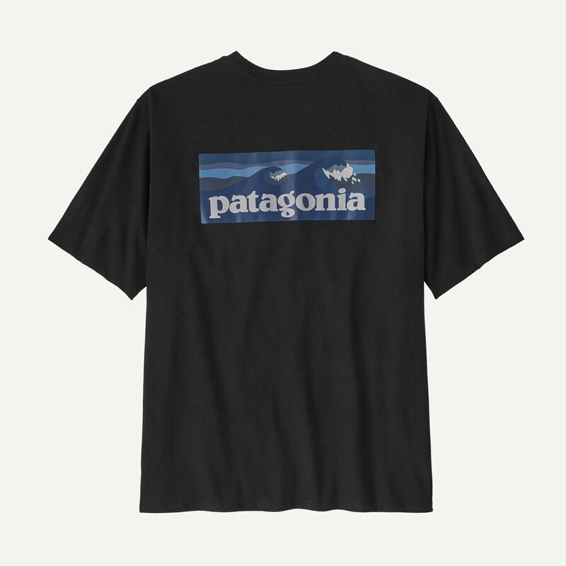 商品Patagonia|PATAGONIA 男士墨黑色棉/涤纶短袖T恤,价格¥446,第1张图片
