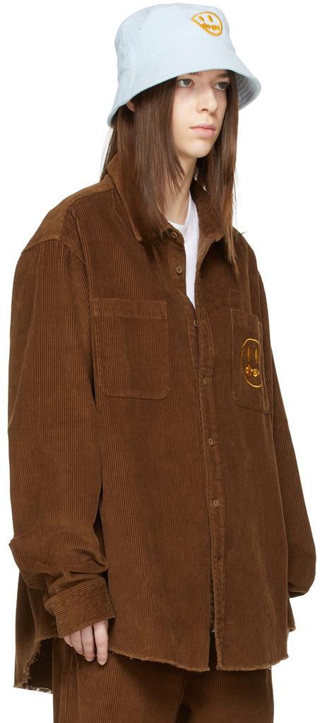 商品Drew House|SSENSE Exclusive Brown Painted Mascot Shirt,价格¥1650,第4张图片详细描述