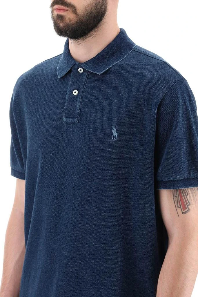 商品Ralph Lauren|Pique cotton polo shirt,价格¥516,第5张图片详细描述