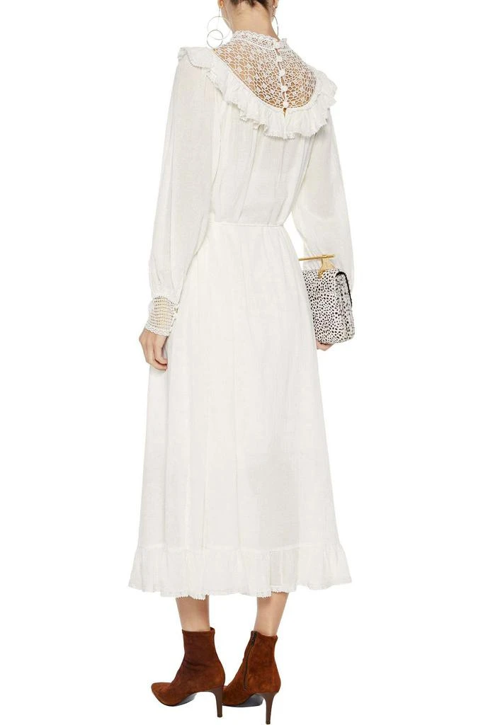 商品Zimmermann|Melody crochet-paneled ruffled cotton-voile 连衣裙,价格¥1560,第3张图片详细描述