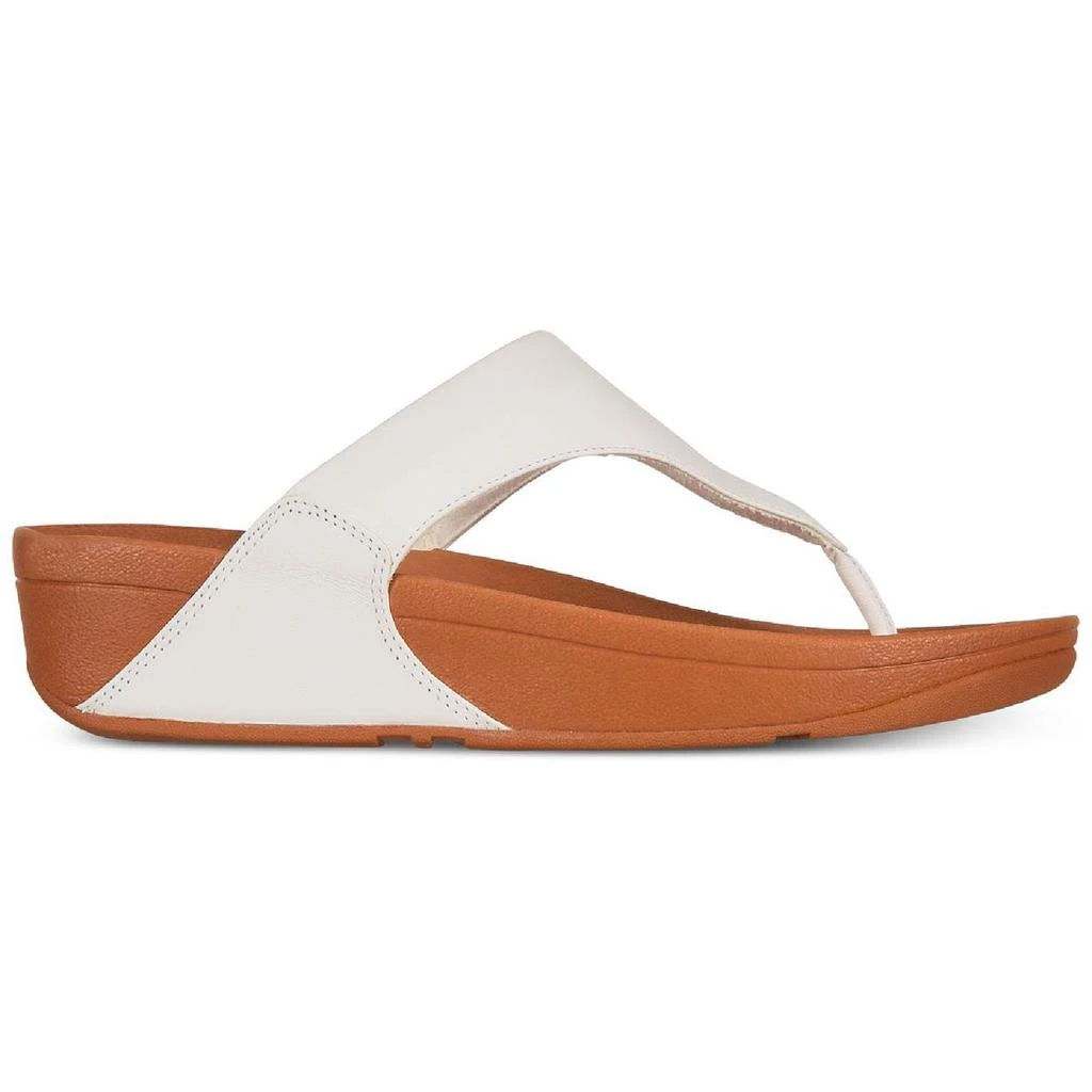 商品FitFlop|Fitflop Womens Lulu Leather Toe-Post Wedge Sandals,价格¥484,第2张图片详细描述