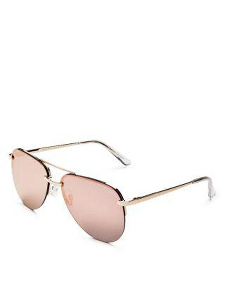 商品Quay|Women's The Playa Mirrored Aviator Sunglasses, 63mm,价格¥445,第3张图片详细描述