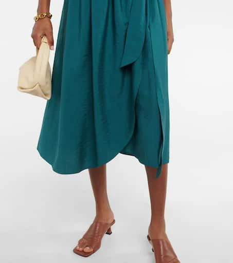 商品Vince|Wrap-front midi dress,价格¥2119,第5张图片详细描述