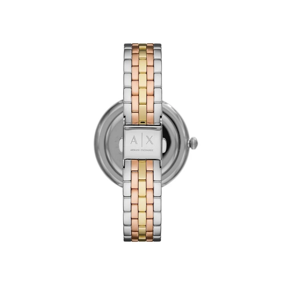 商品Armani Exchange|AX Women's Tri -Tone Stainless Steel Bracelet Watch 32mm,价格¥1011,第3张图片详细描述