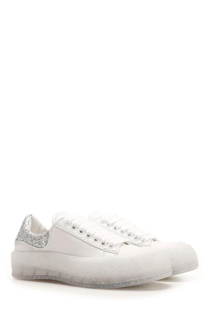 商品Alexander McQueen|Alexander McQueen Deck Plimsoll Lace-Up Sneakers,价格¥2470,第2张图片详细描述