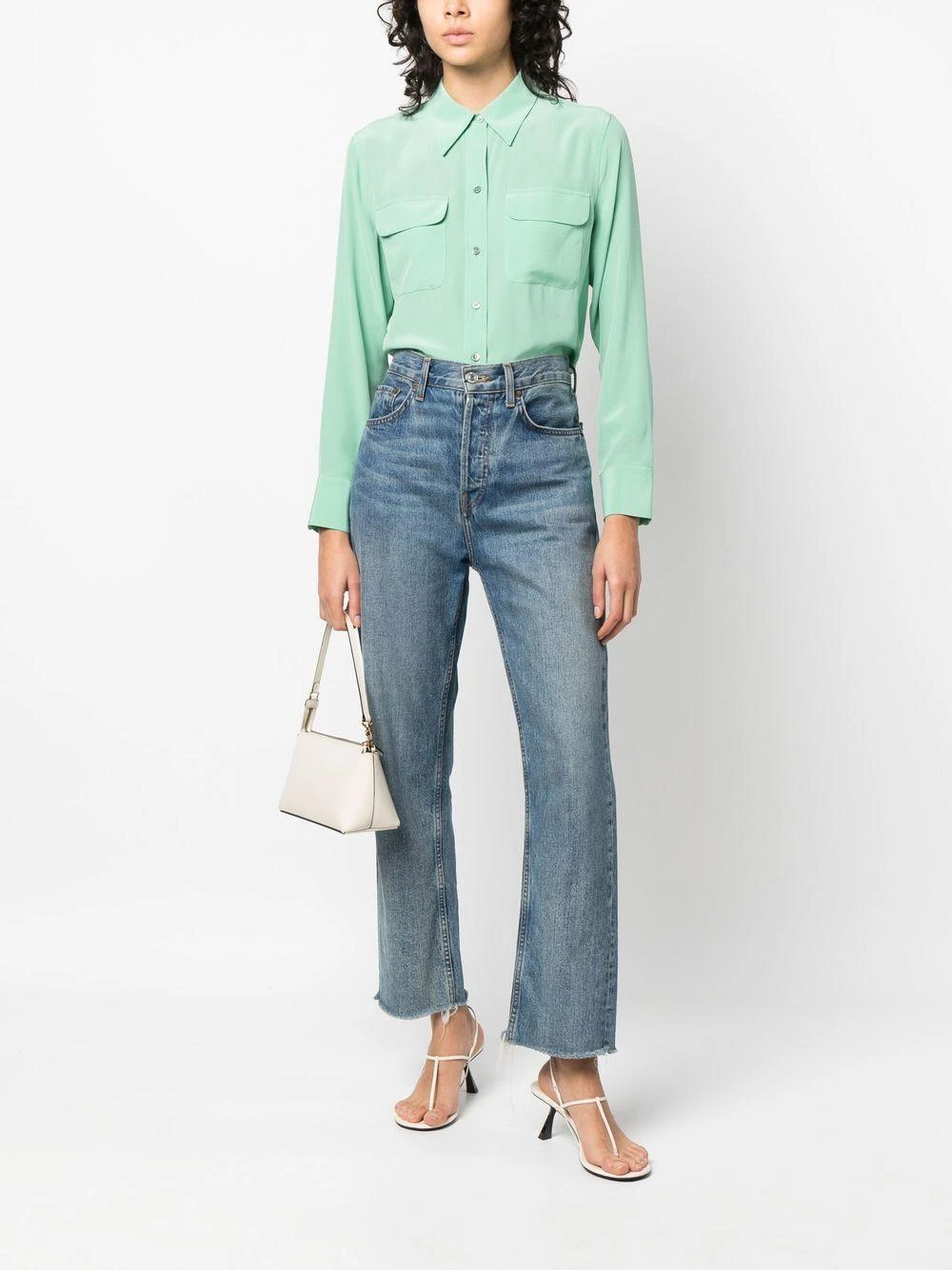 �商品【商品预售7天】 Equipment|Equipment 女士衬衫 Q23E231MISTYJADE-0 绿色,价格¥1742,第4张图片详细描述