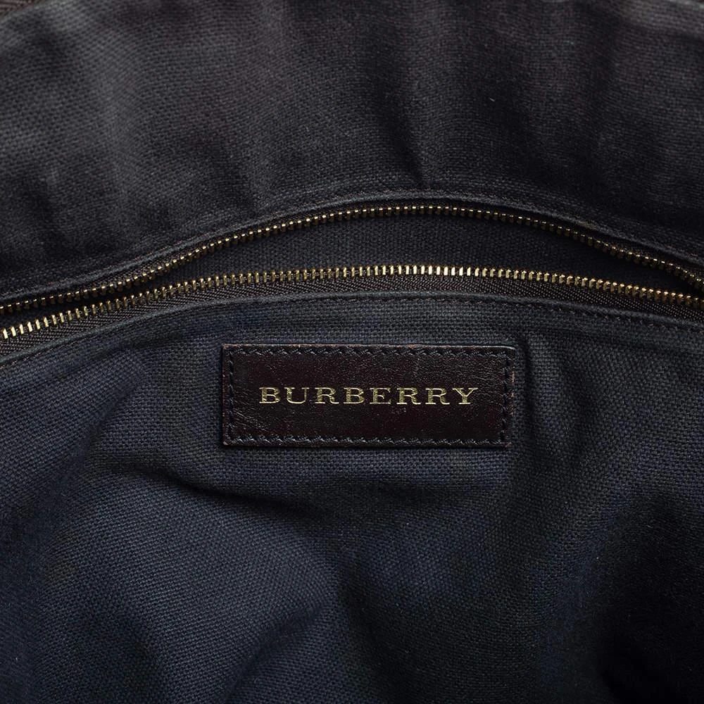 Burberry Beige/Brown Haymarket Check PVC and Leather Small Salisbury Tote 商品