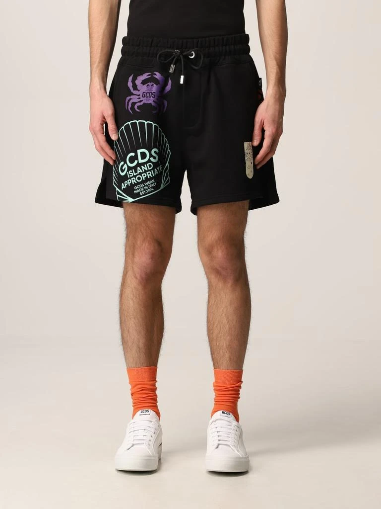 商品GCDS|GCDS cotton jogging shorts with prints,价格¥1045,第1张图片