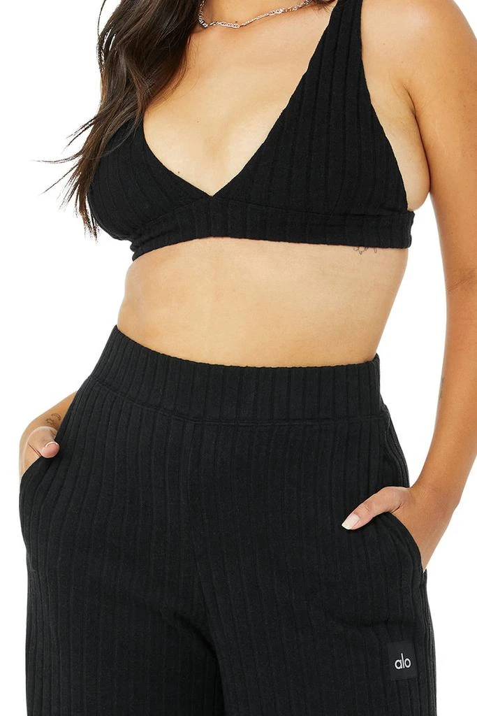 Ribbed Take Comfort Wide Leg Pant - Black 商品