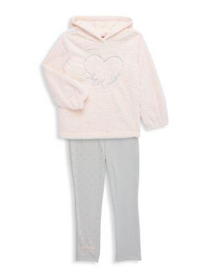 商品Juicy Couture|Little Kid's 2-Piece Logo Graphic Hoodie & Solid-Hued Leggings Set,价格¥167,第1张图片