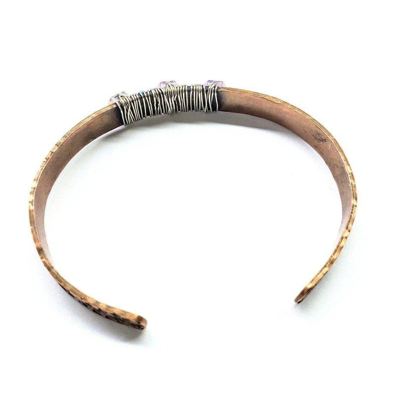 商品Alexa Martha Designs|Crystal Spike Bead Copper Cuff,价格¥347,第2张图片详细描述