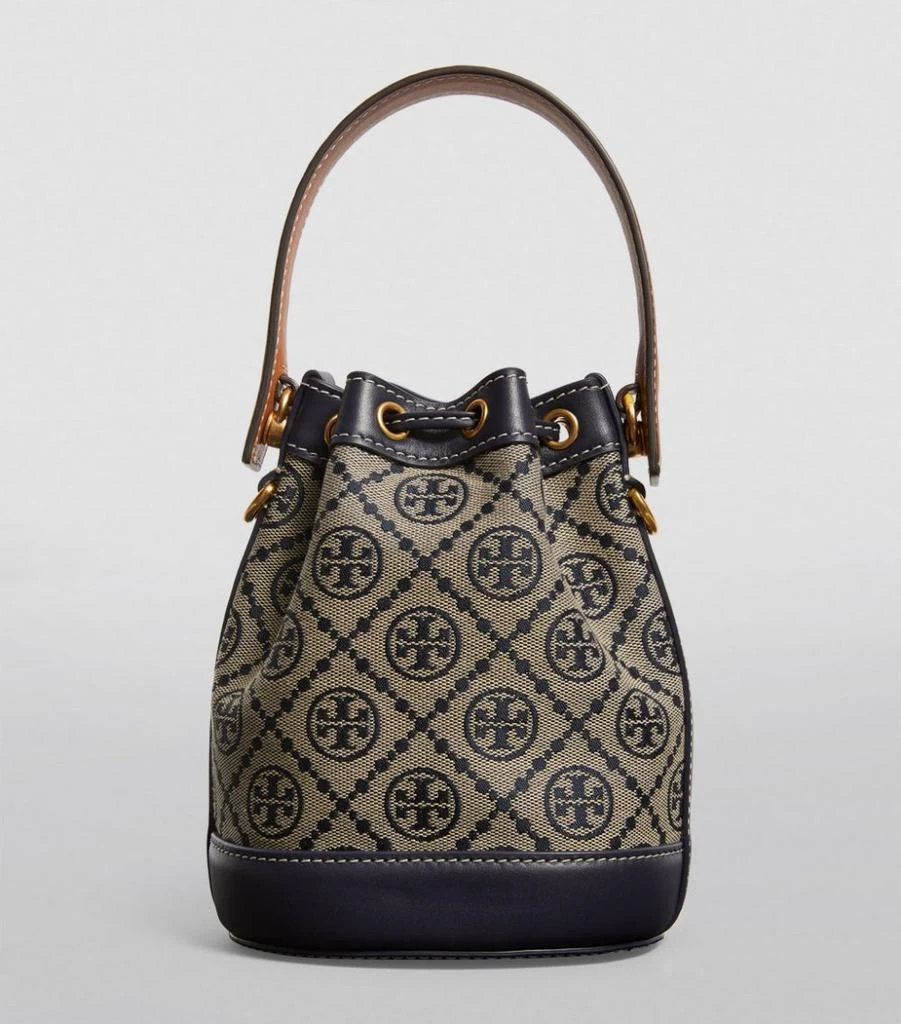 商品Tory Burch|Mini Jacquard T Monogram Bucket Bag,价格¥4011,第4张图片详细描述