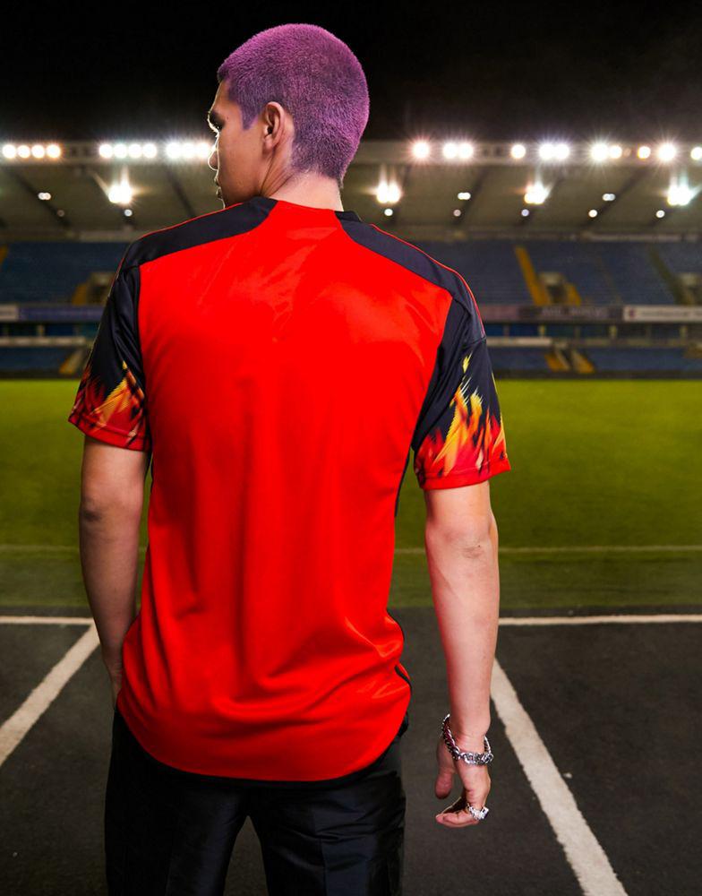 adidas Football Belgium World Cup 2022 unisex home shirt in red商品第2张图片规格展示