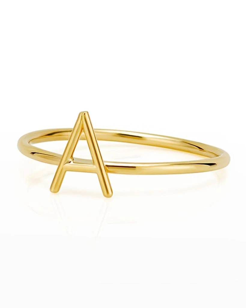 商品Sarah Chloe|Mini Amelia 14K Gold Initial Stacking Ring,价格¥1529,第3张图片详细描述