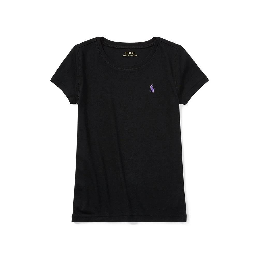 商品Ralph Lauren|Big Girls Cotton Jersey Short Sleeve T-shirt,价格¥222,第1张图片