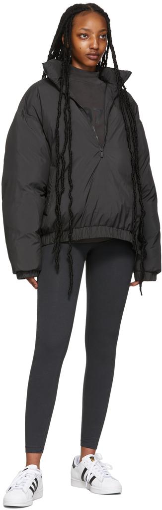 Black Pullover Puffer Jacket商品第4张图片规格展示
