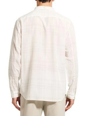 商品Theory|Noll Grid Patterned Long-Sleeve Shirt,价格¥358,第2张图片详细描述