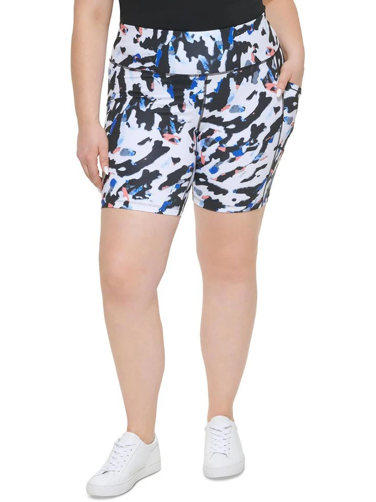 商品Calvin Klein|Plus Womens Fitness Running Bike Short,价格¥153,第1张图片