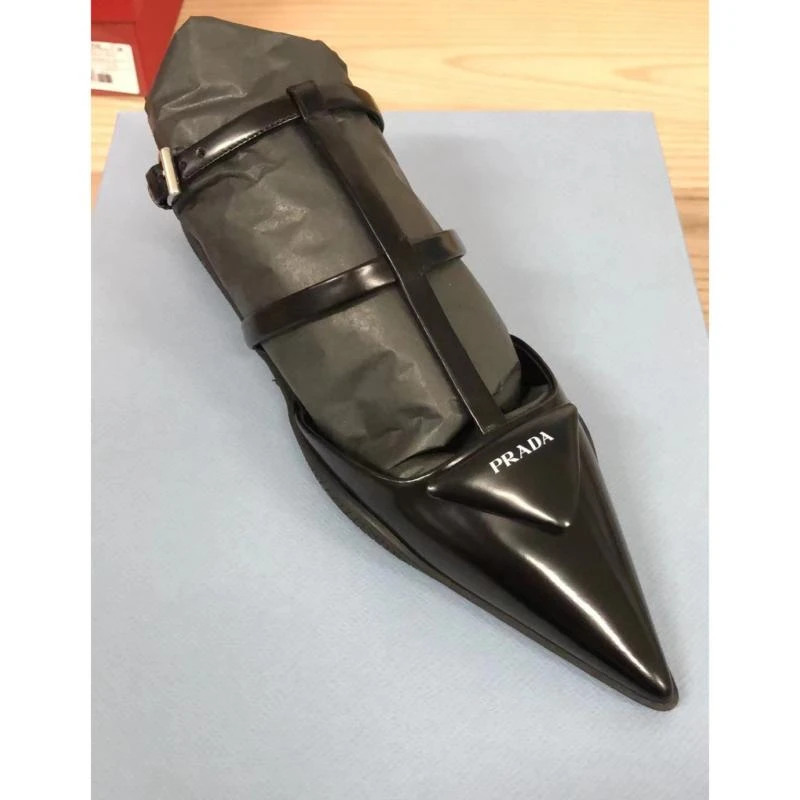 商品Prada|PRADA 女拼色女士露趾平底拖鞋 1F820MF0002,价格¥4879,第1张图片