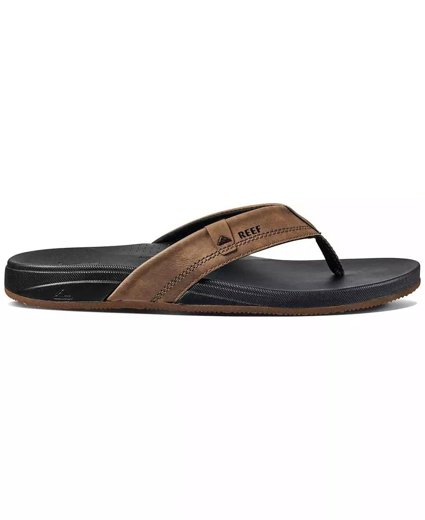 商品Reef|Men's Cushion Spring Faux-Leather Flip Flops,价格¥374,第2张图片详细描述