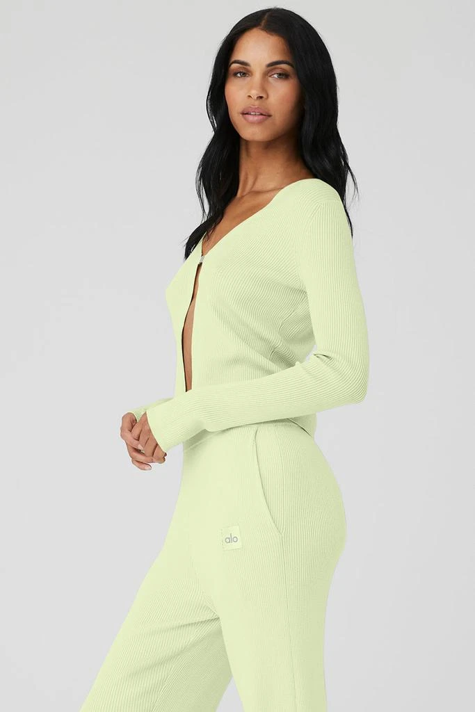 商品Alo|Knit Salana Cardigan - Iced Green Tea,价格¥907,第3张图片详细描述