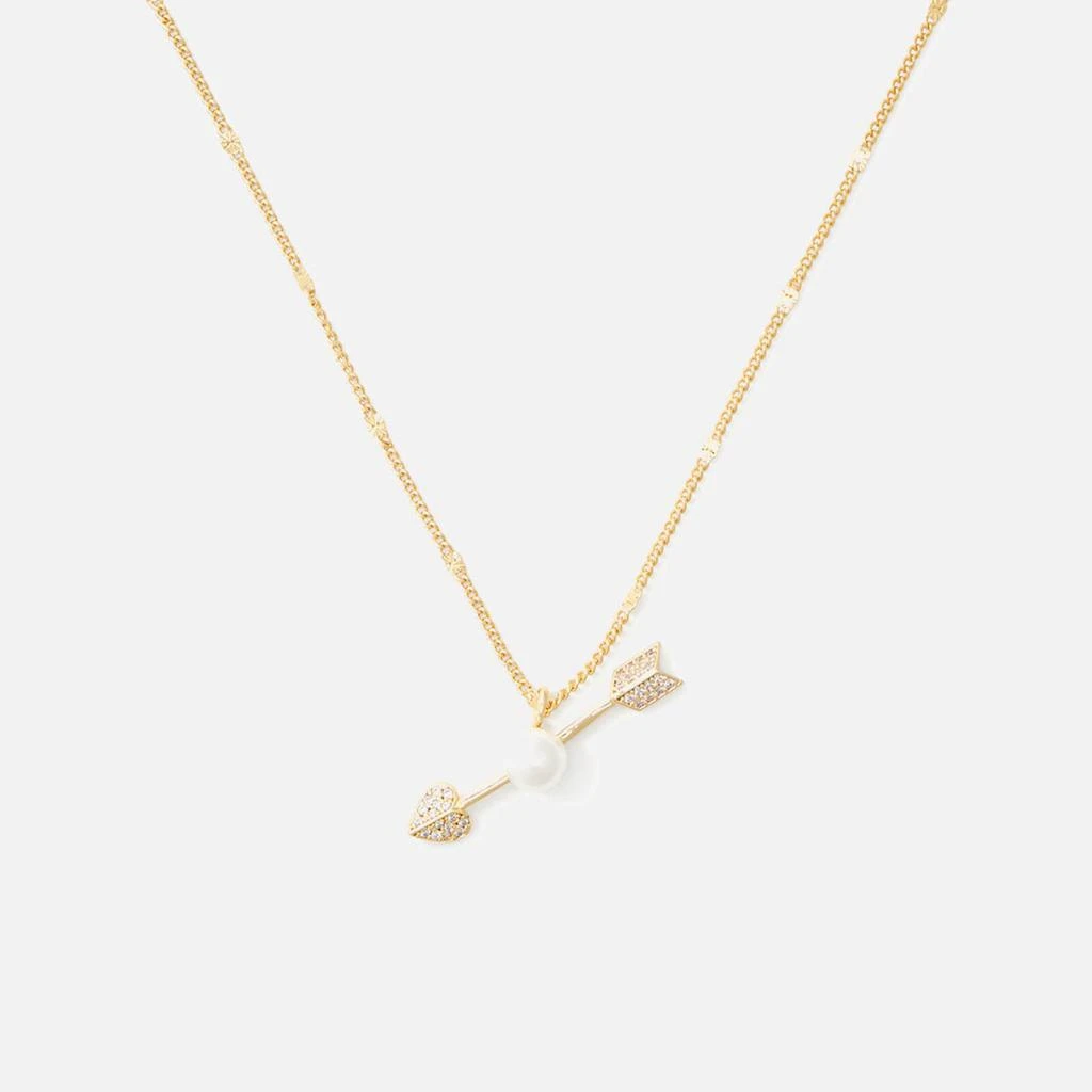 商品Kate Spade|Kate Spade New York Women's Arrow Pendant - Cream/Gold,价格¥331,第3张图片详细描述