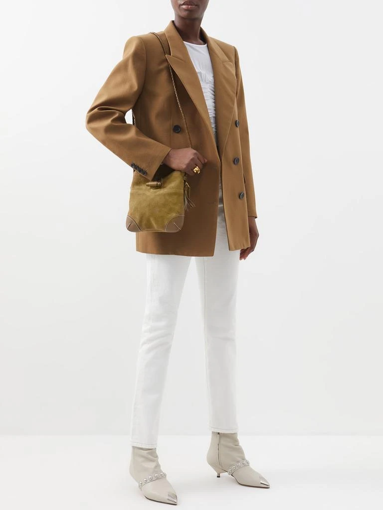 商品Isabel Marant|Taggy braided leather and suede cross-body bag,价格¥2904,第3张图片详细描述