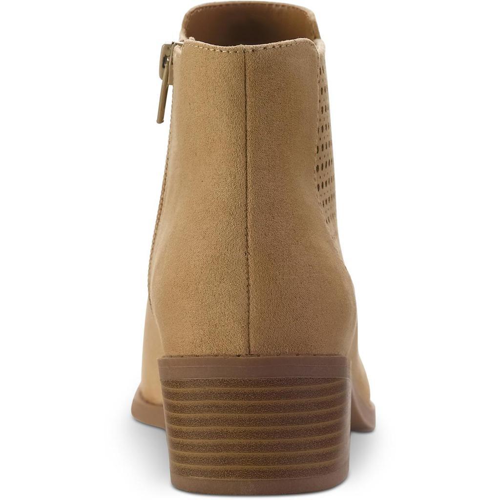 商品Style & Co|Style & Co. Womens Gerddie Faux Suede Perforated Ankle Boots,价格¥230,第5张图片详细描述