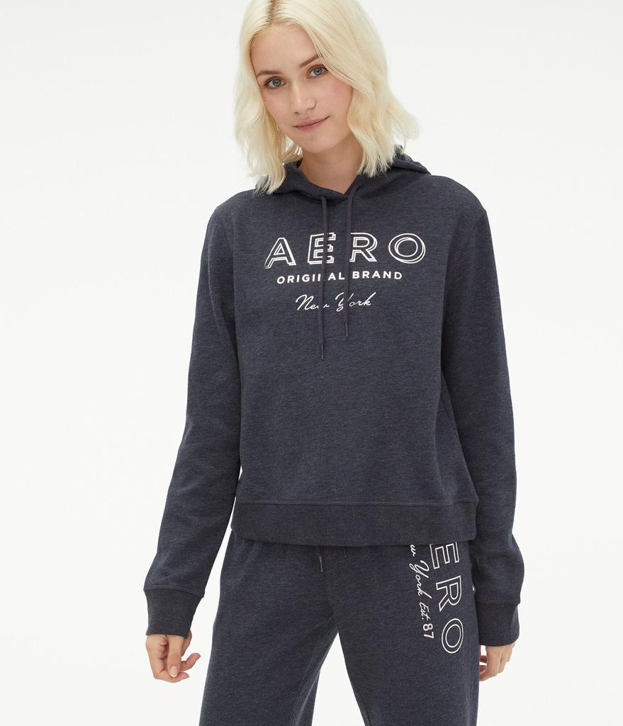 Aeropostale Women's Original Brand Foil Pullover Hoodie商品第8张图片规格展示