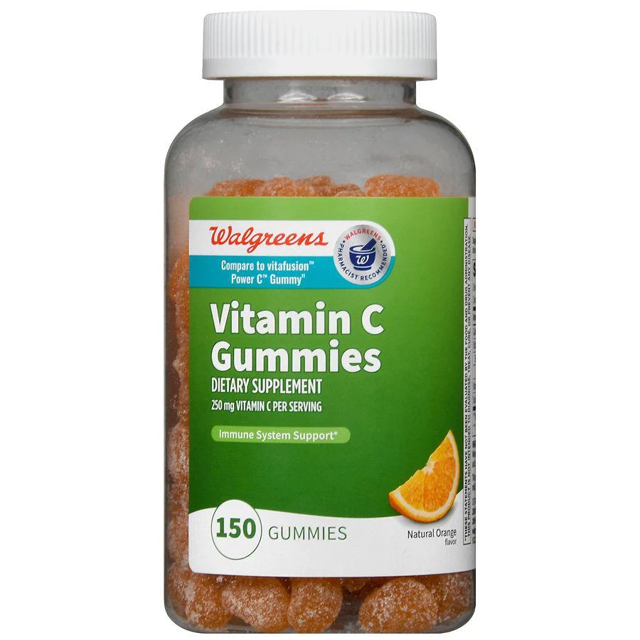 商品Walgreens|Vitamin C 250 mg Gummies Natural Orange,价格¥108,第2张图片详细描述