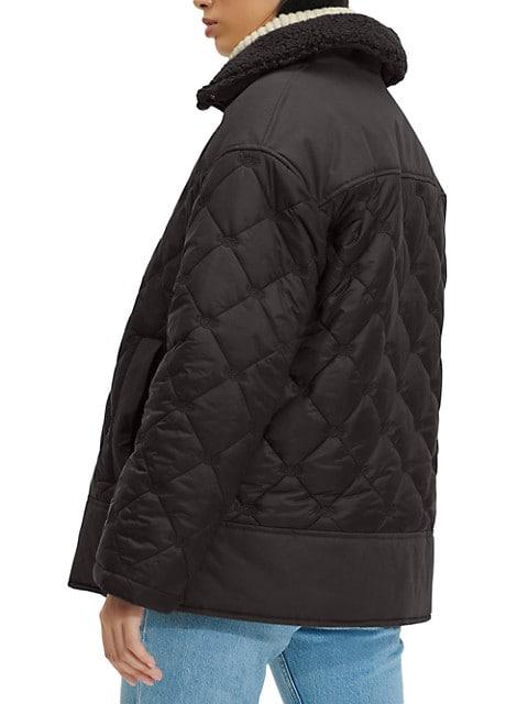 Kaylynn Quilted Sherpa-Lined Jacket商品第3张图片规格展示