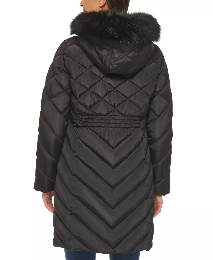 商品Tommy Hilfiger|Women's Faux-Fur-Trim Hooded Puffer Coat,价格¥709,第3张图片详细描述