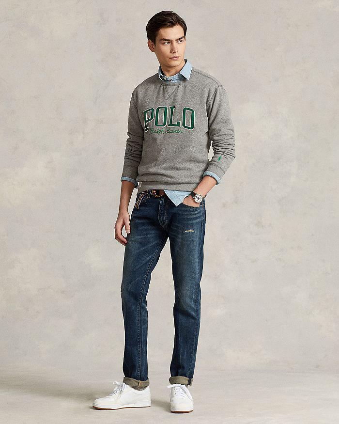 商品Ralph Lauren|Cotton Blend Fleece Logo Appliqué Regular Fit Crewneck Sweatshirt,价格¥521,第4张图片详细描述