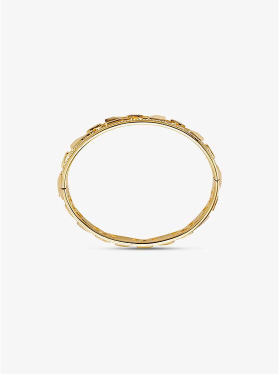 商品Michael Kors|Precious Metal-Plated Sterling Silver Mercer Link Pavé Halo Bangle,价格¥1388,第4张图片详细描述