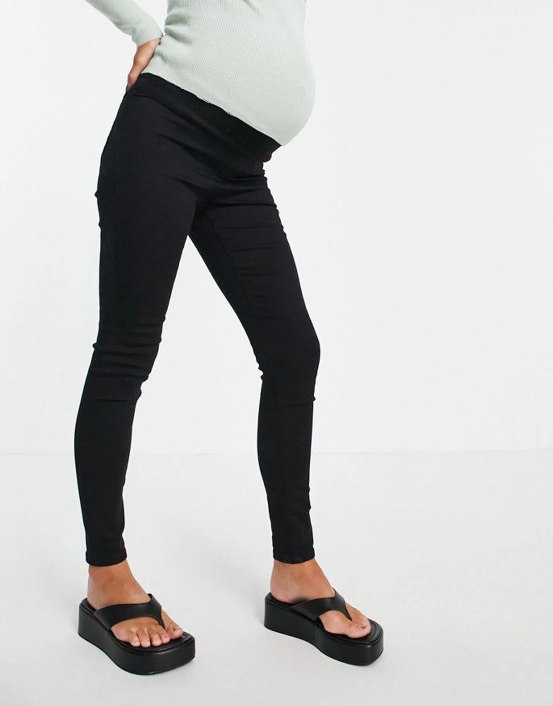 商品Topshop|Topshop Maternity under bump Joni jean in black,价格¥201,第4张图片详细描述