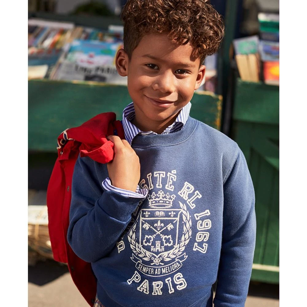 商品Ralph Lauren|Toddler and Little Boys Cotton Poplin Coach Jacket,价格¥930,第3张图片详细描述