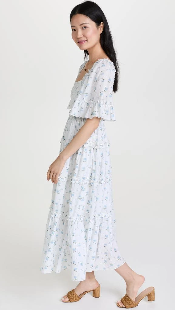 商品Needle & Thread|Needle & Thread Bijou Rose 抽褶日装及踝礼服,价格¥1180,第4张图片详细描述