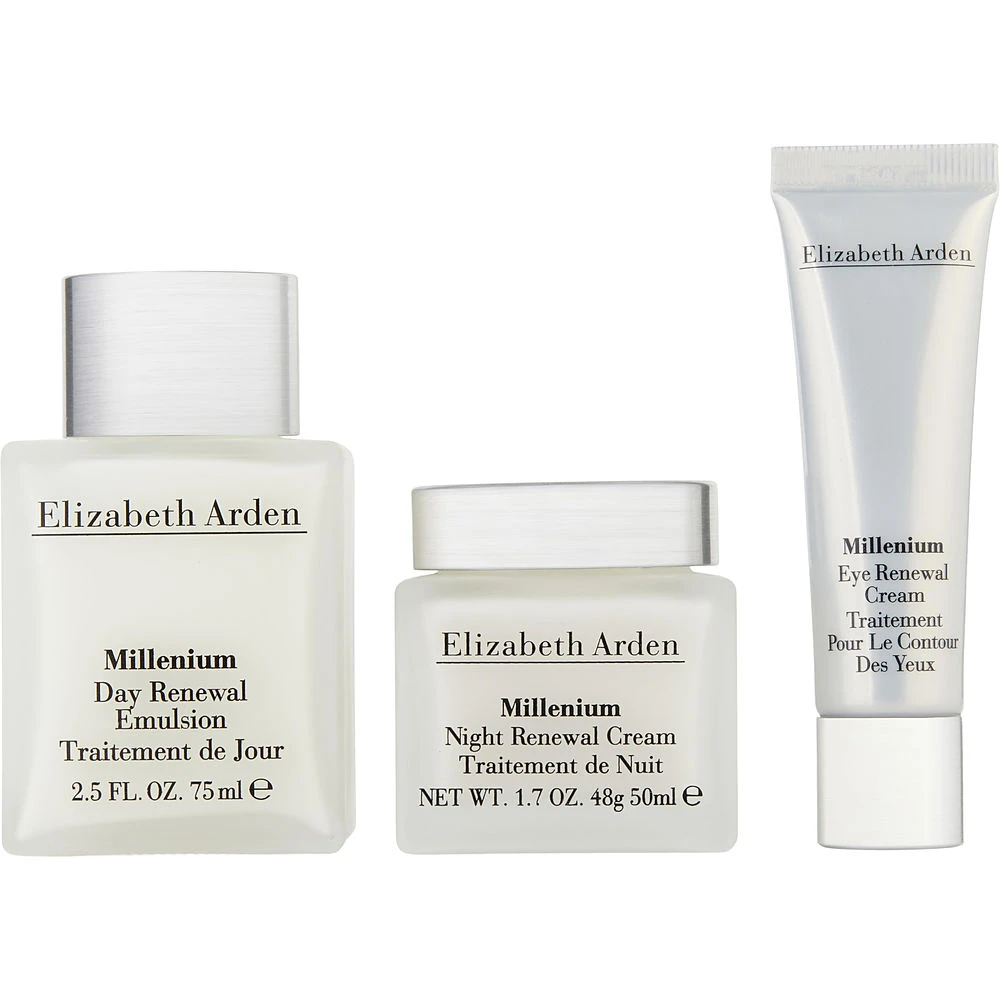 商品Elizabeth Arden|Elizabeth Arden 银级系列面部护肤套装（银级日霜 补水保湿 紧致肌肤 75ml+银级晚霜 抗衰老 50ml+银级眼霜 淡化黑眼圈 15ml）,价格¥329,第1张图片