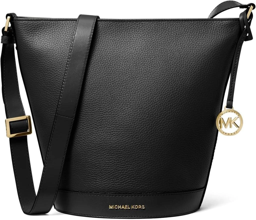 商品Michael Kors|Michael Kors Townsend Medium Top Zip Bucket Messenger, Black,价格¥2257,第1张图片