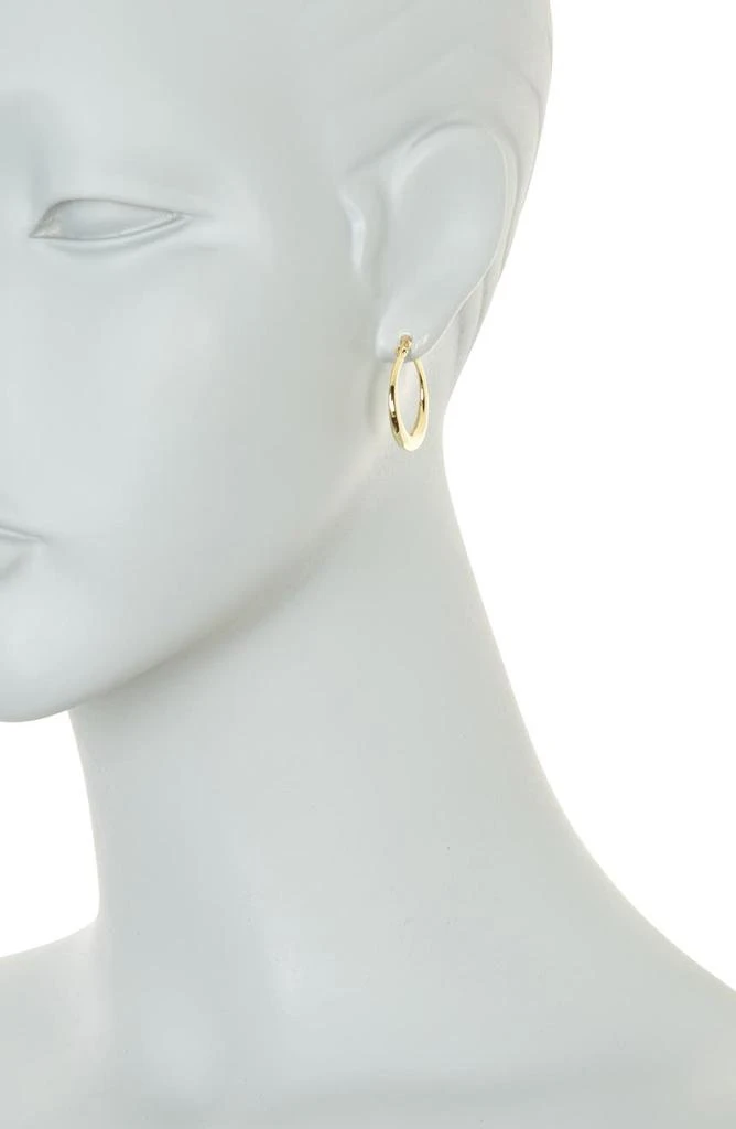 商品Argento Vivo Sterling Silver|14K Gold Plated Sterling Silver Small Click-In Hoop Earrings,价格¥163,第2张图片详细描述