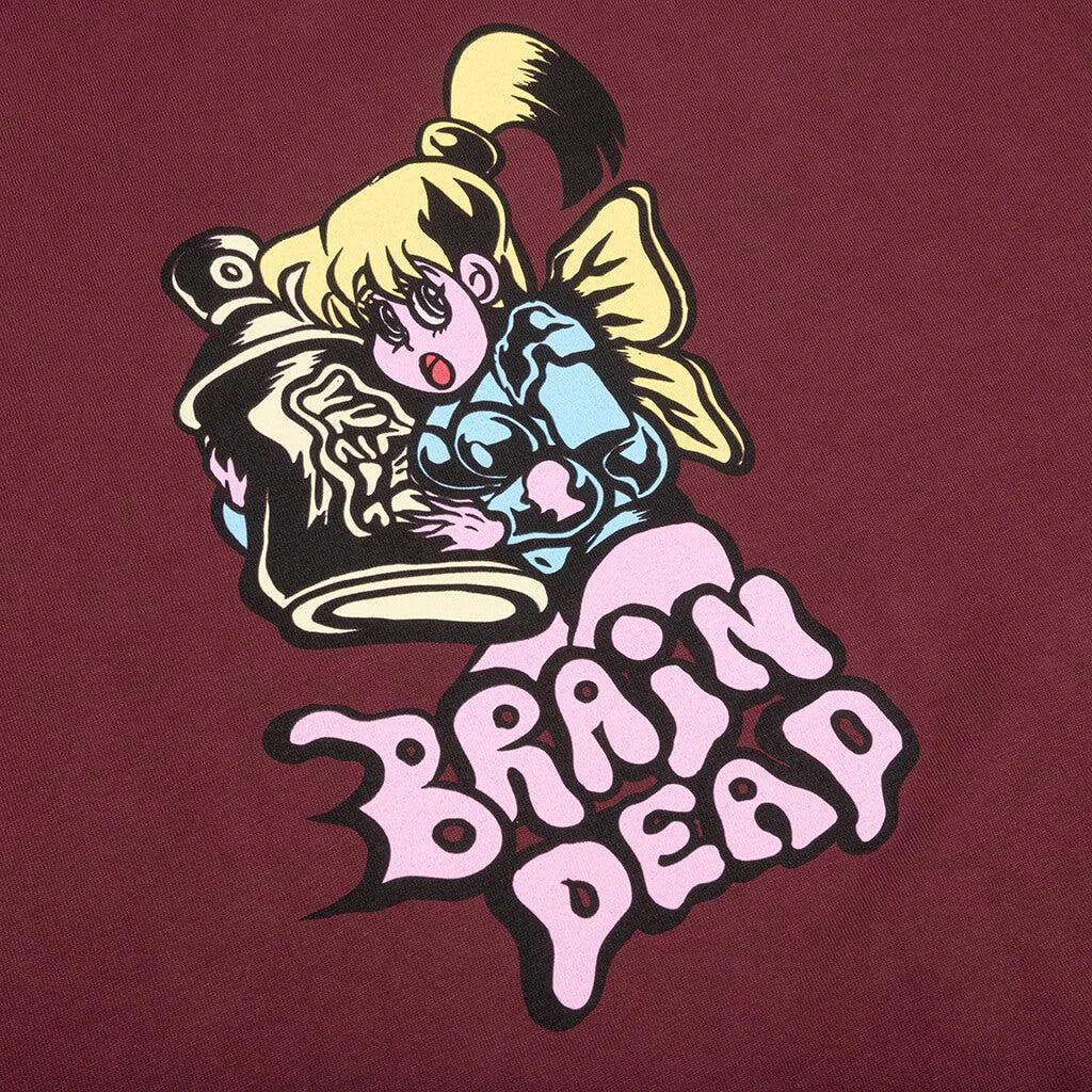 商品Brain Dead|Brain Dead Bubblegum Shorty L/S - Maroon,价格¥246,第3张图片详细描述