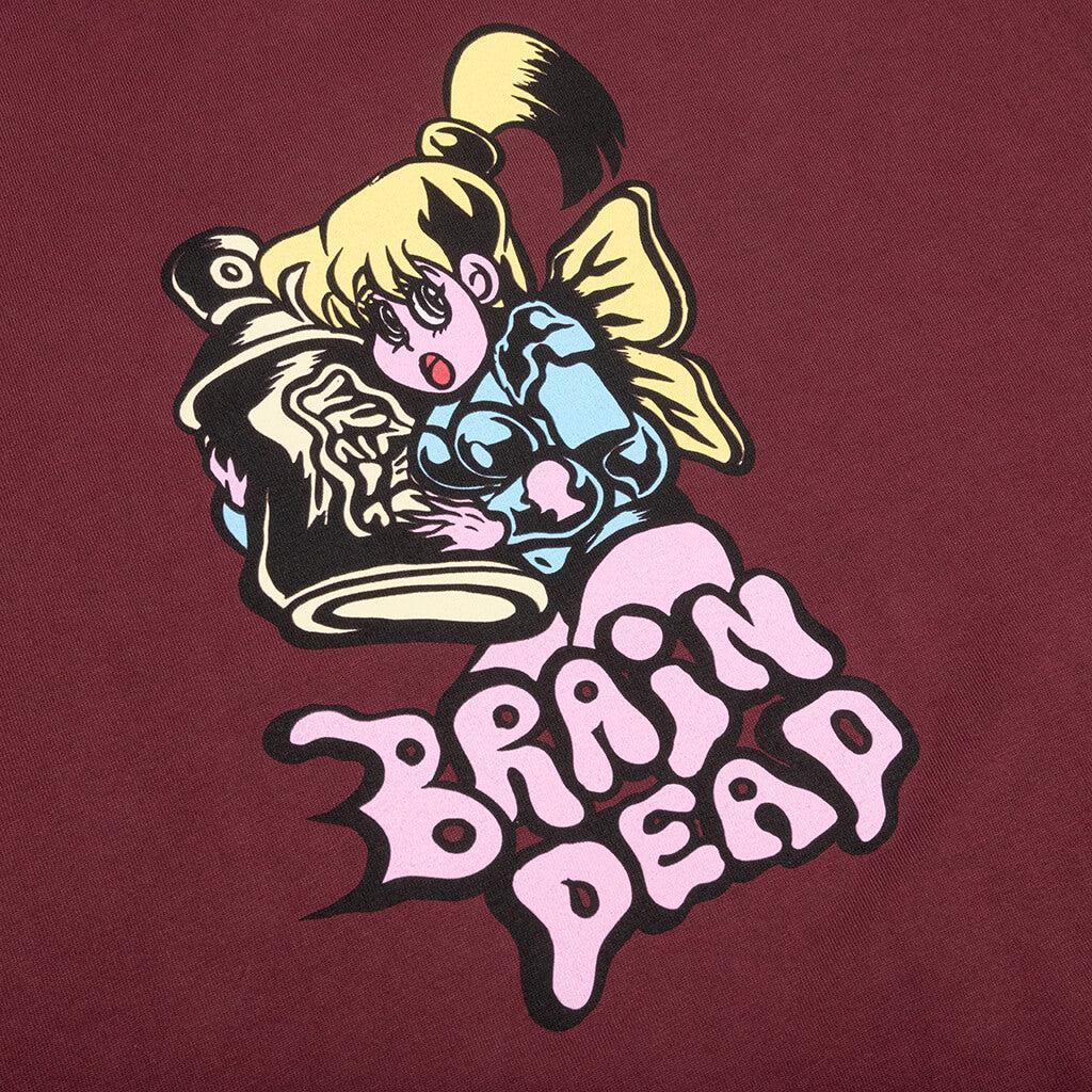 商品Brain Dead|Brain Dead Bubblegum Shorty L/S - Maroon,价格¥377,第5张图片详细描述