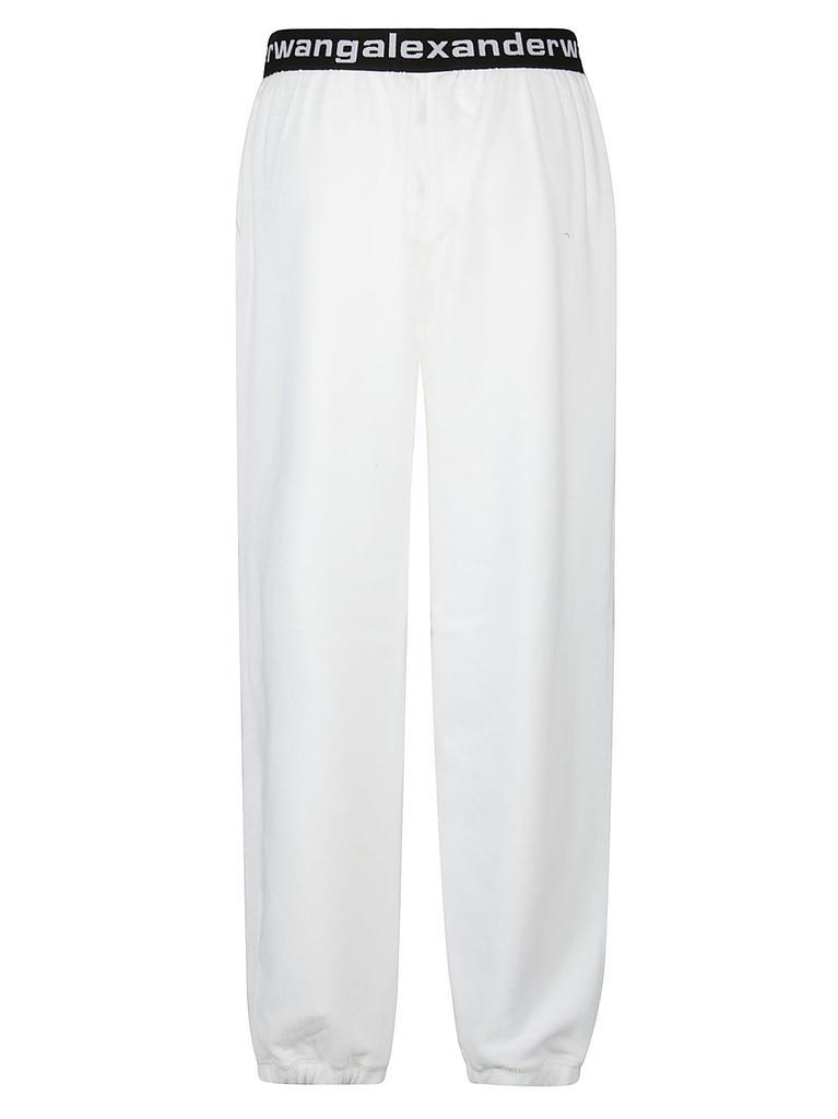 商品Alexander Wang|T By Alexander Wang Women's  White Other Materials Joggers,价格¥2535,第4张图片详细描述