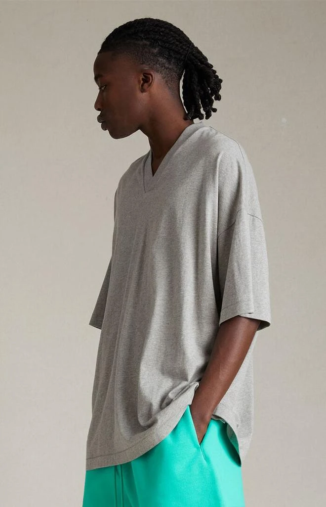 Dark Heather Oatmeal V-Neck T-Shirt 商品